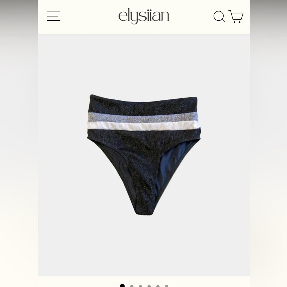 Black Pixie Bikini Bottom Elysiian-Shimmer
